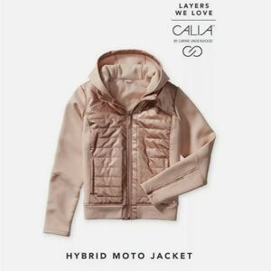 CALIA Pink Hybrid Scuba Moto Running Jacket size XS